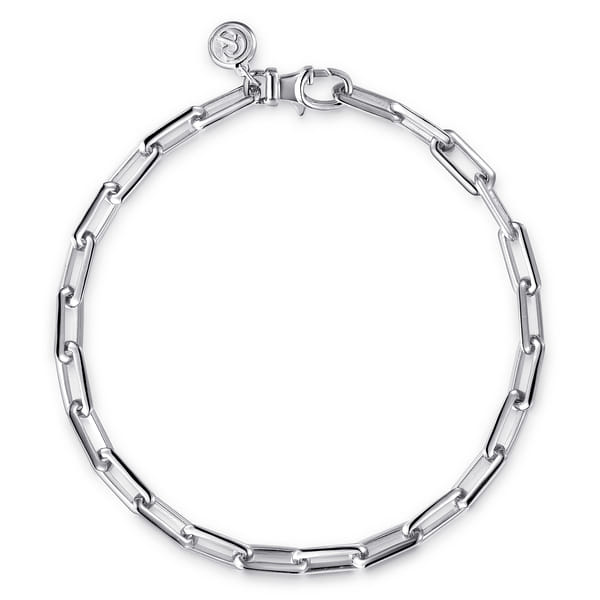 men’s silver chain bracelet