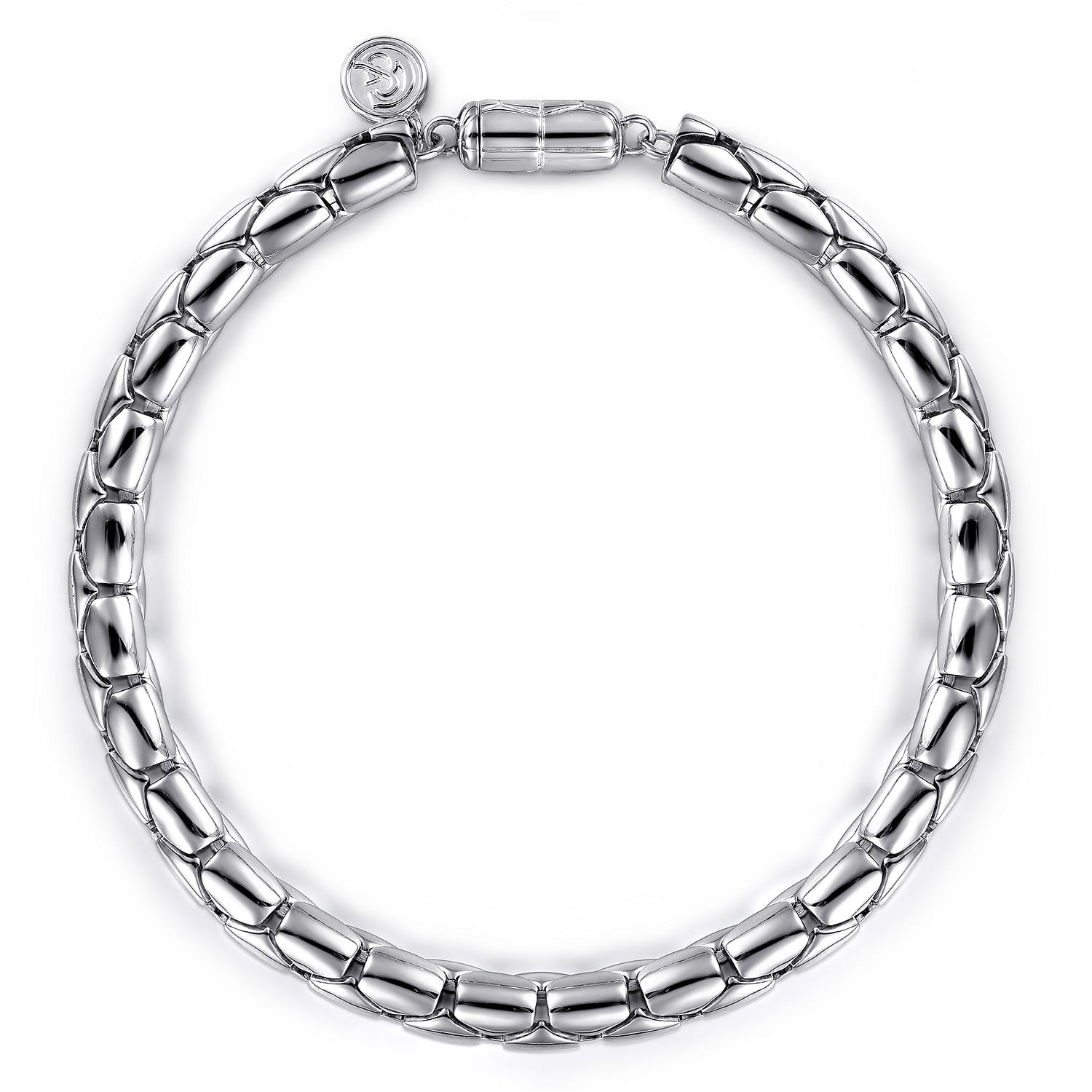 925 Sterling Silver Solid Chain Bracelet - Shot 1