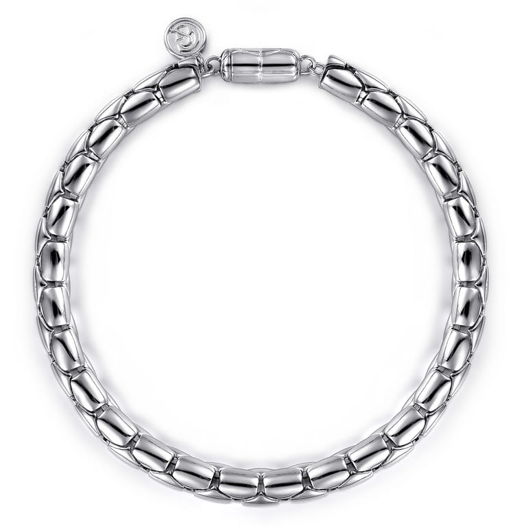 925 Sterling Silver Solid Chain Bracelet - Shot 1