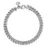 925 Sterling Silver Solid Cuban Link Chain Bracelet 7mm