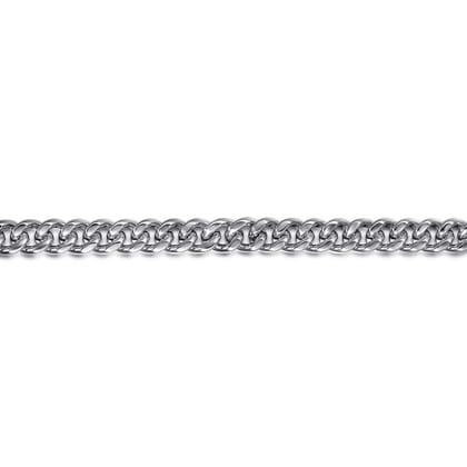 925 Sterling Silver Solid Cuban Link Chain Bracelet 7mm
