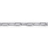 925 Sterling Silver Solid Elongated Chain Bracelet