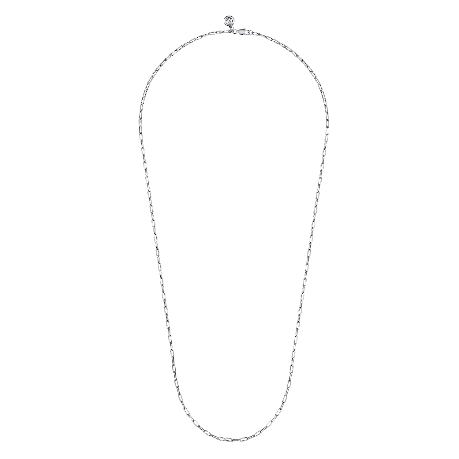 925 Sterling Silver Solid Paper Clip Chain Necklace