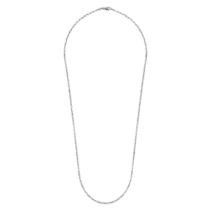 925 Sterling Silver Solid Paper Clip Chain Necklace