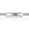 925 Sterling Silver Solid Round Box Chain ID Bracelet