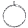 925 Sterling Silver Solid Wheat Chain Bracelet 