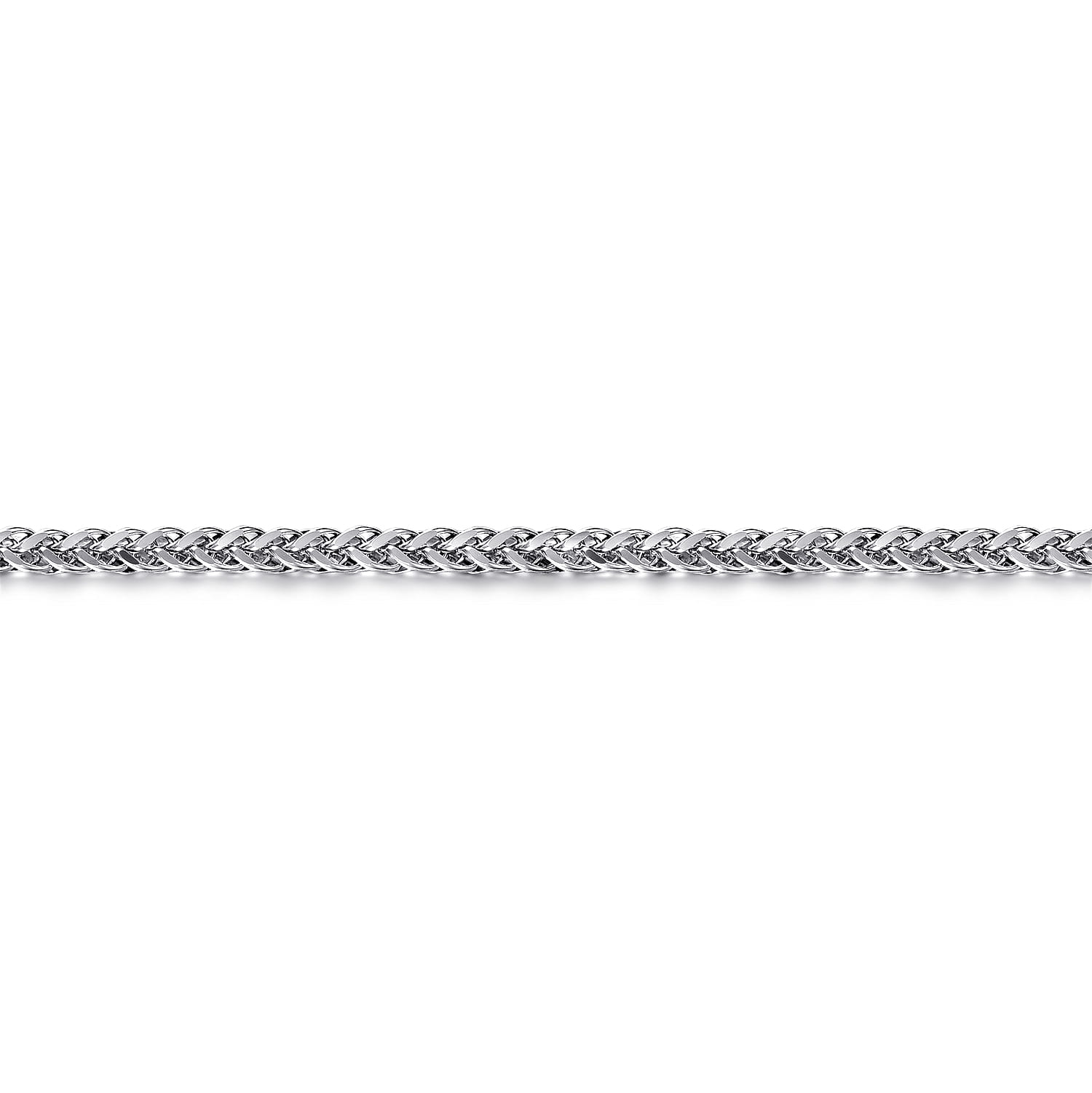 925 Sterling Silver Solid Wheat Chain Bracelet  - Shot 2