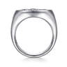 925 Sterling Silver St. Christopher Protect Us Signet Ring