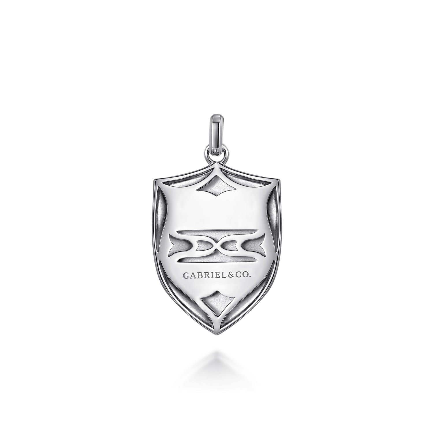 925 Sterling Silver St. Michael Dog Tag Pendant - Shot 2