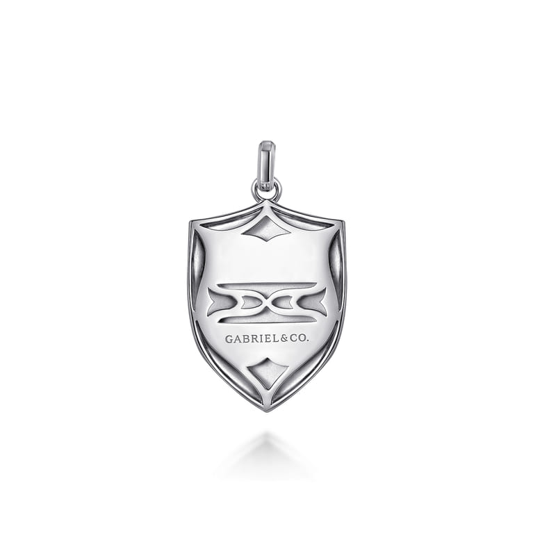 925 Sterling Silver St. Michael Dog Tag Pendant - Shot 2