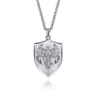 925 Sterling Silver St. Michael Dog Tag Pendant