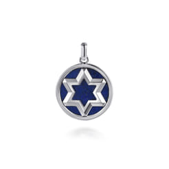 925-Sterling-Silver-Star-of-David-Lapis-Pendant1