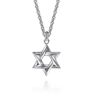 925 Sterling Silver Star of David Pendant