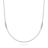 925 Sterling Silver Station Necklace