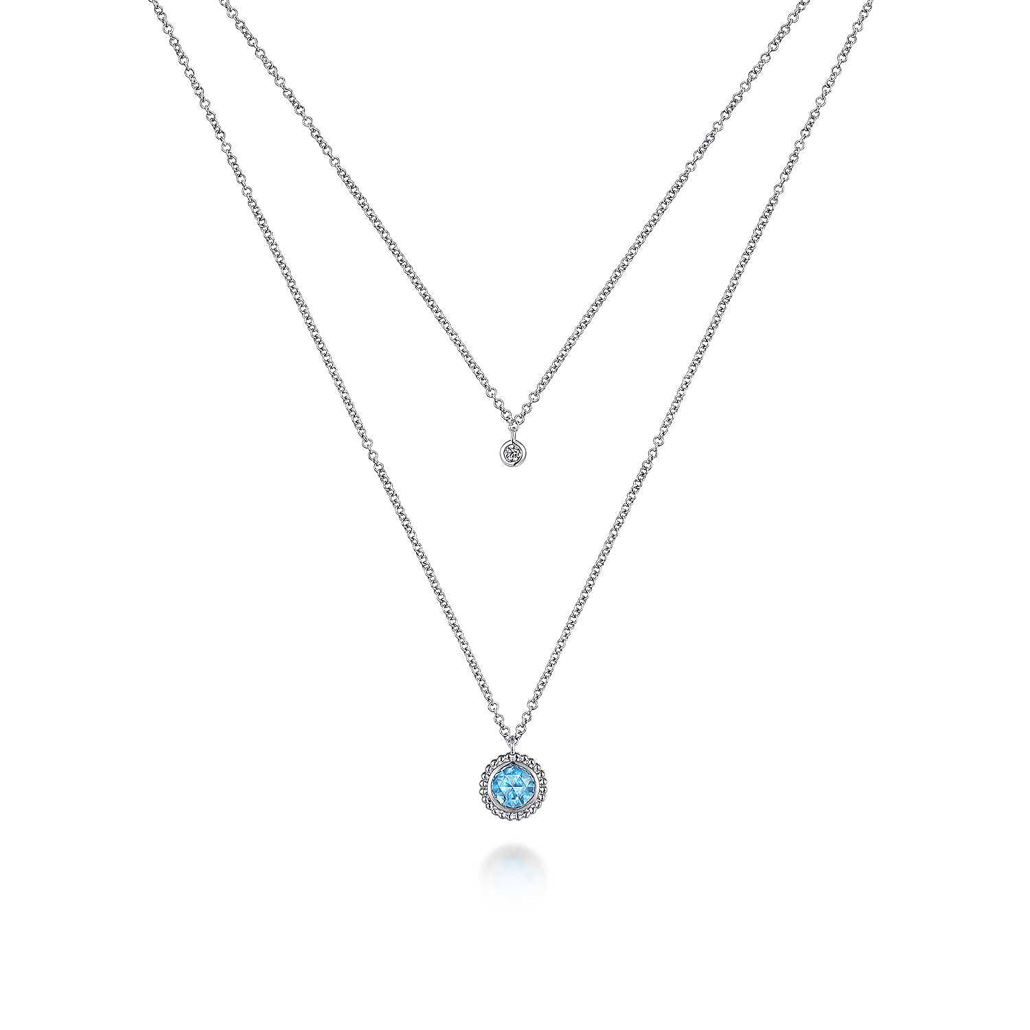 Unique good 925 Sterling Topaz Necklace