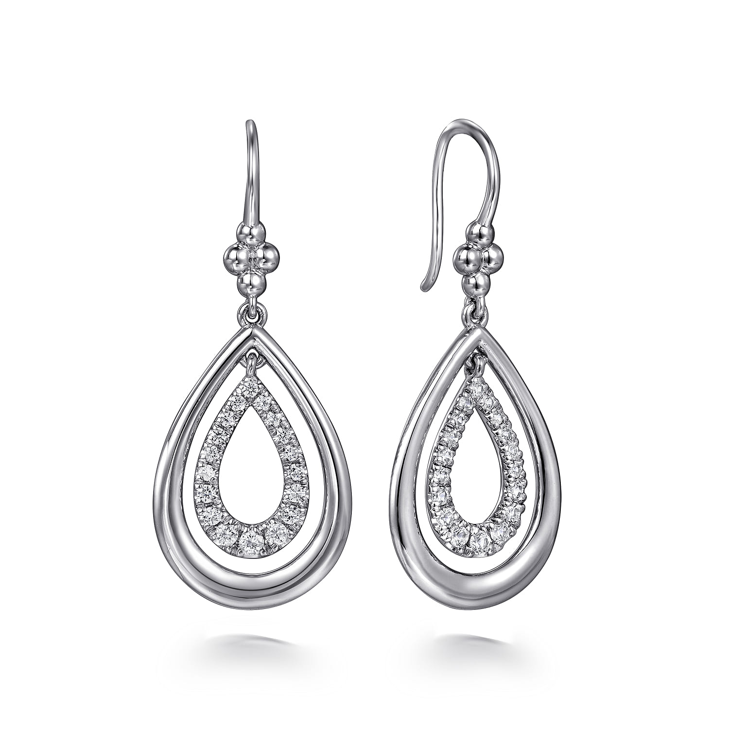 925 Sterling Silver Teardrop Earrings-Bujukan