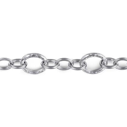 925 Sterling Silver Toggle Link Chain Bracelet