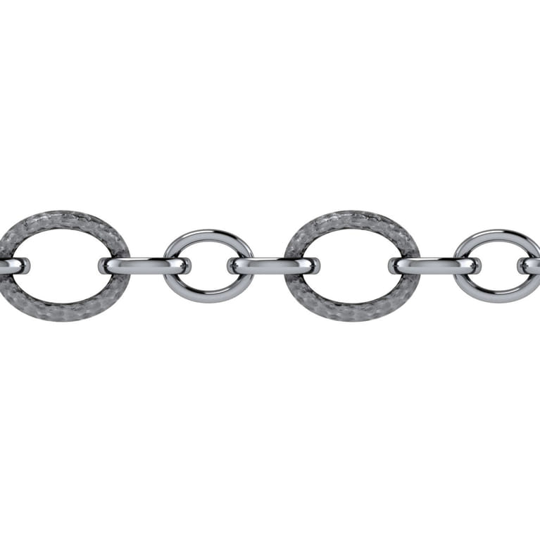 925 Sterling Silver Toggle Link Chain Bracelet - Shot 3