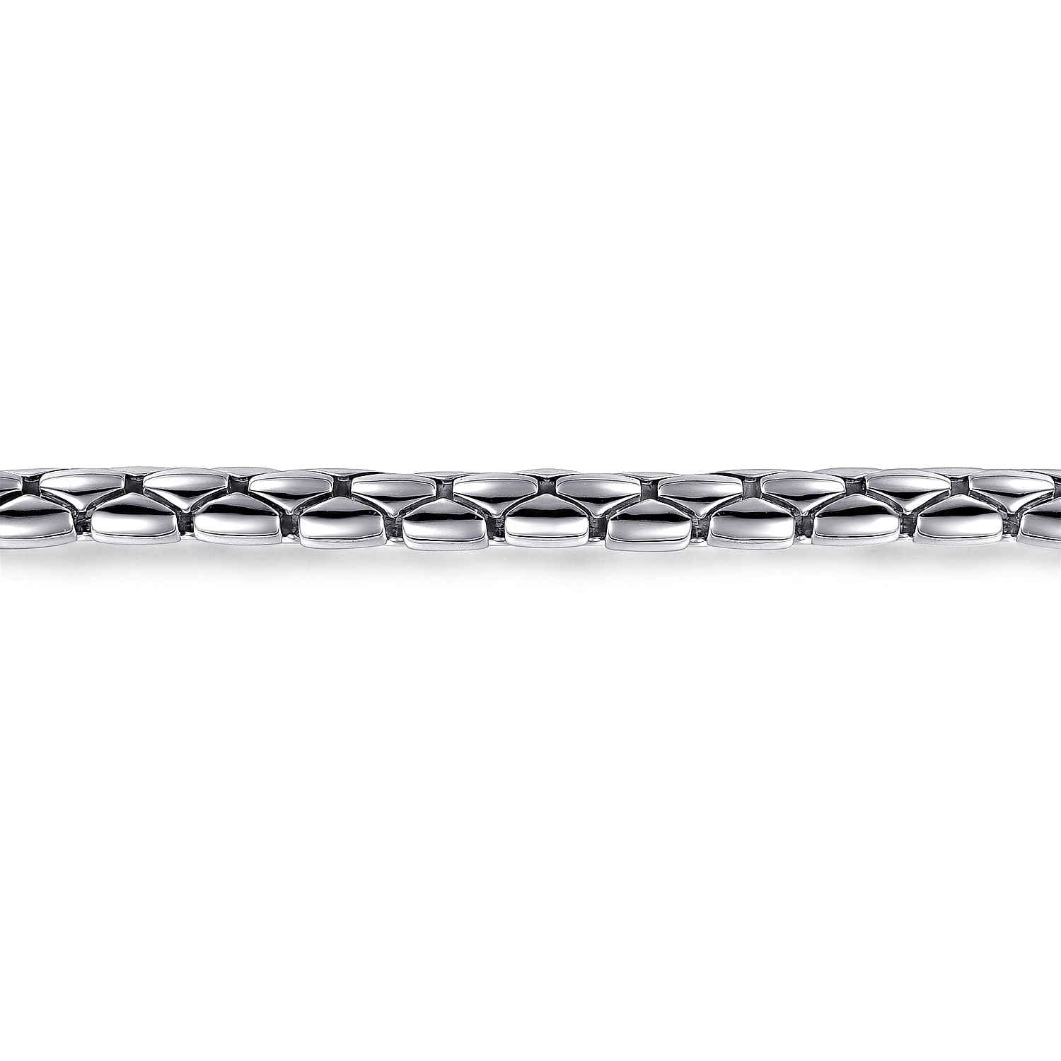 925 Sterling Silver Tubular Chain Bracelet @ $420. Shop Men