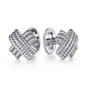 925 Sterling Silver Twisted Rope X Cufflinks