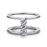 925 Sterling Silver Twisted Smart Ring Enhancer