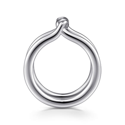 925 Sterling Silver Twisted Smart Ring Enhancer