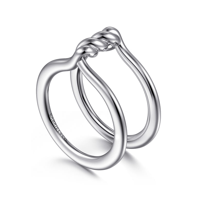 925 Sterling Silver Twisted Smart Ring Enhancer - Shot 3