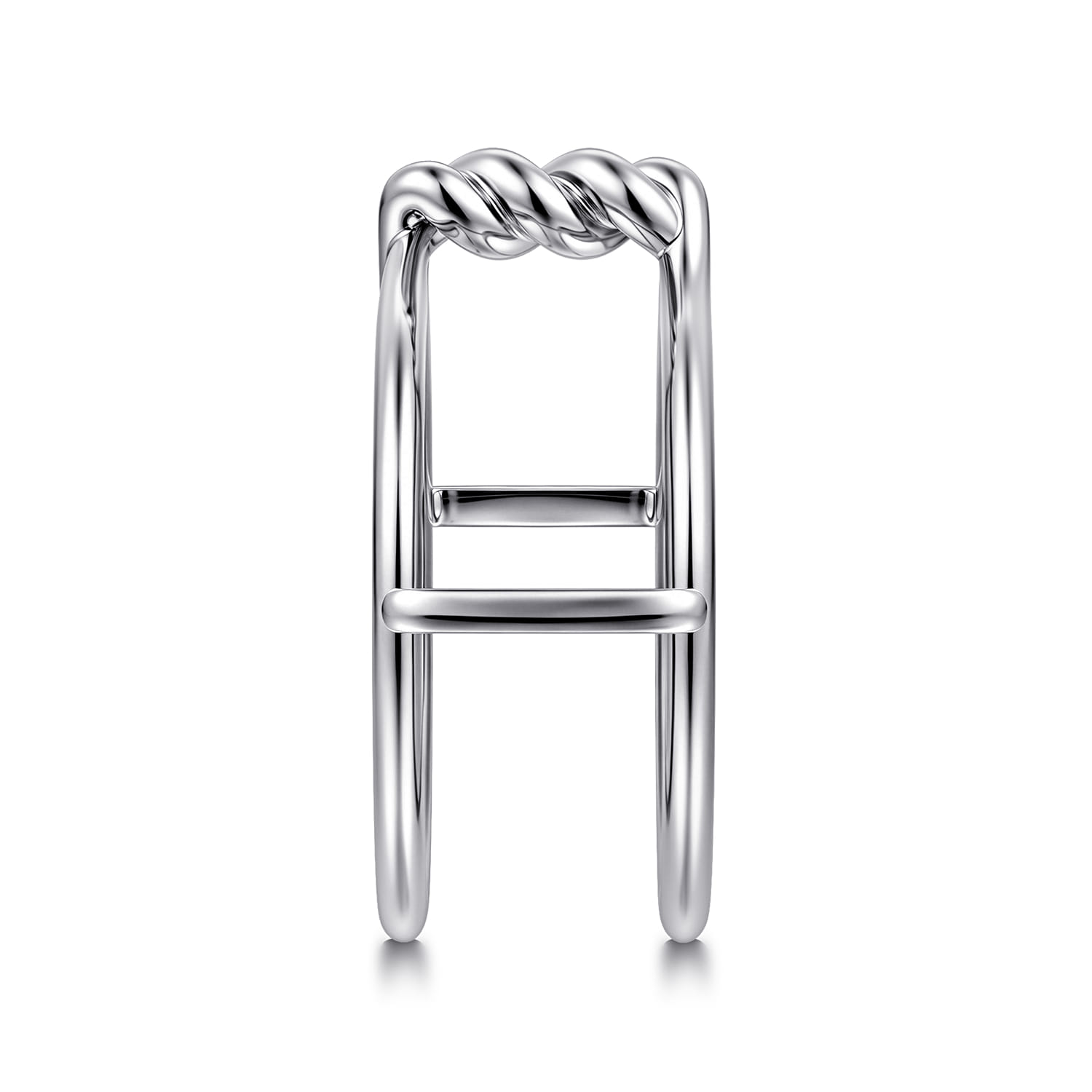 925 Sterling Silver Twisted Smart Ring Enhancer - Shot 4