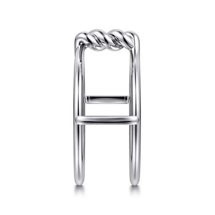 925 Sterling Silver Twisted Smart Ring Enhancer