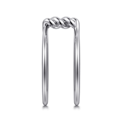 925 Sterling Silver Twisted Smart Ring Enhancer