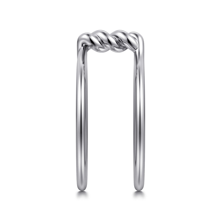 925 Sterling Silver Twisted Smart Ring Enhancer - Shot 4
