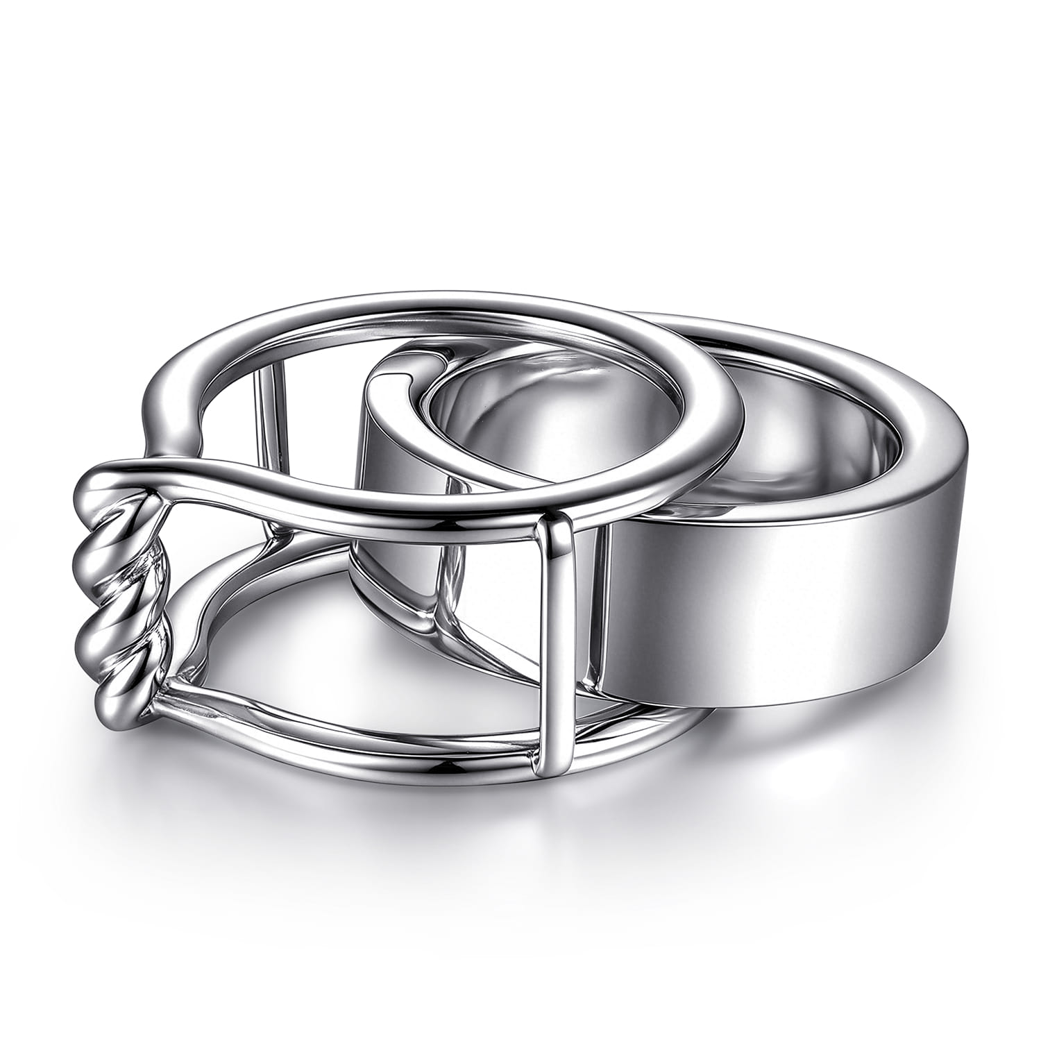 925 Sterling Silver Twisted Smart Ring Enhancer - Shot 6