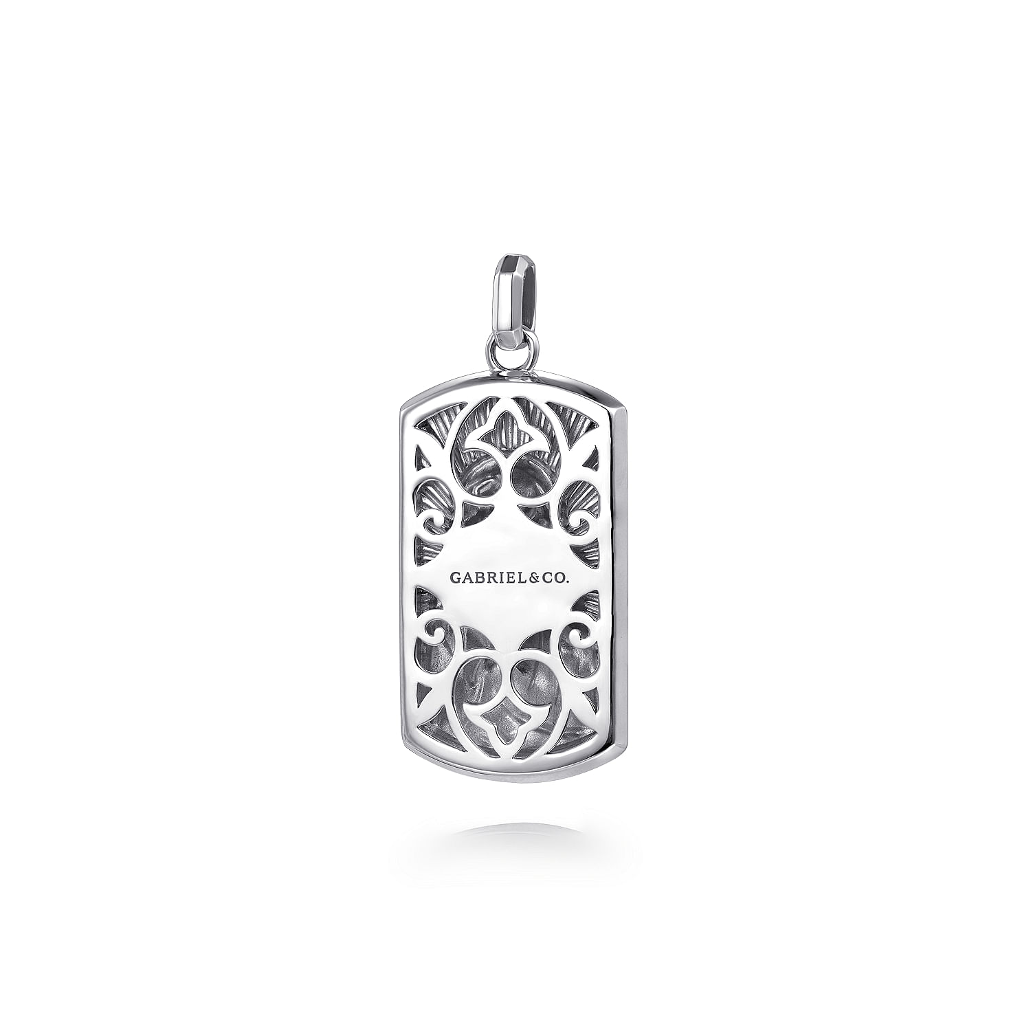925 Sterling Silver Virgin Mary  Jesus Men's Pendant - Shot 2