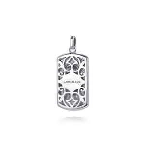 925 Sterling Silver Virgin Mary  Jesus Men's Pendant