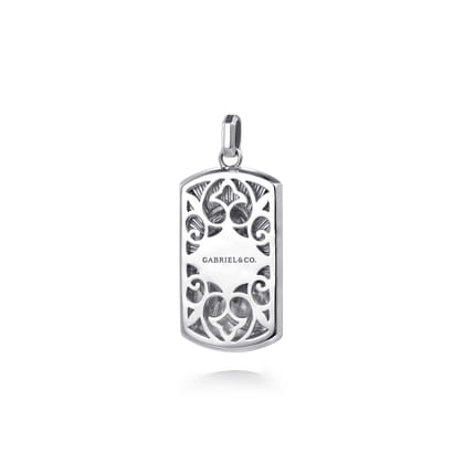 925 Sterling Silver Virgin Mary  Jesus Men's Pendant