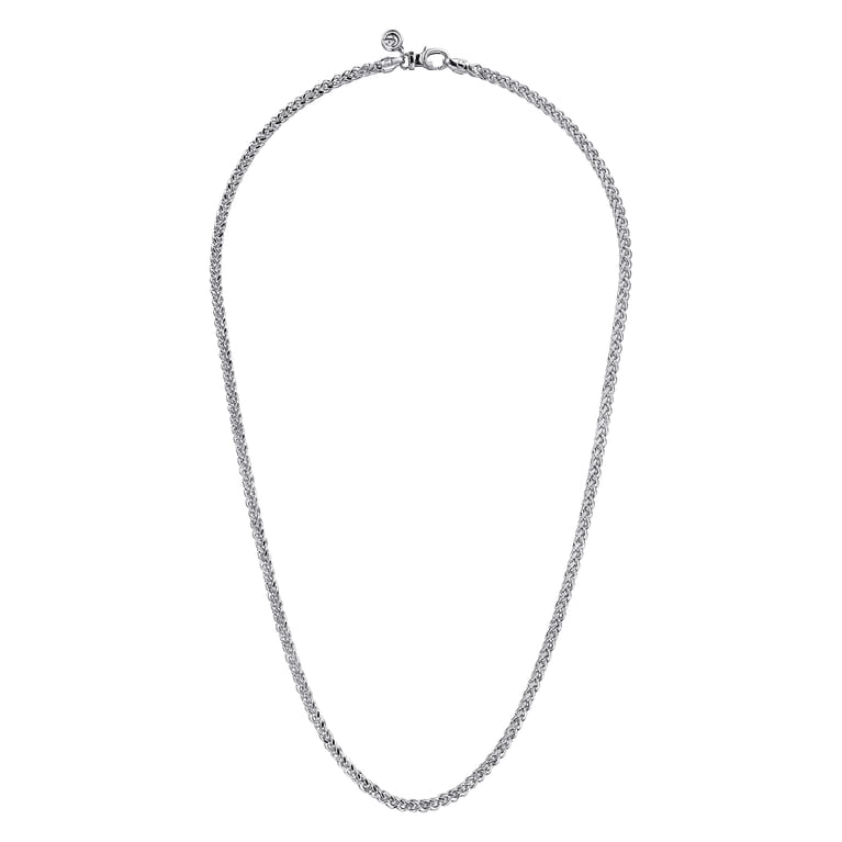 925 Sterling Silver Wheat Chain Necklace 3.2mm 22ich - Shot 2