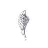 925 Sterling Silver White Sapphire Angel Wing Pin