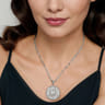 925 Sterling Silver White Sapphire Bujukan Capricorn Medallion Pendant With Detachable Bail