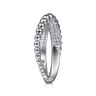 925 Sterling Silver White Sapphire Bujukan Criss Cross Ring