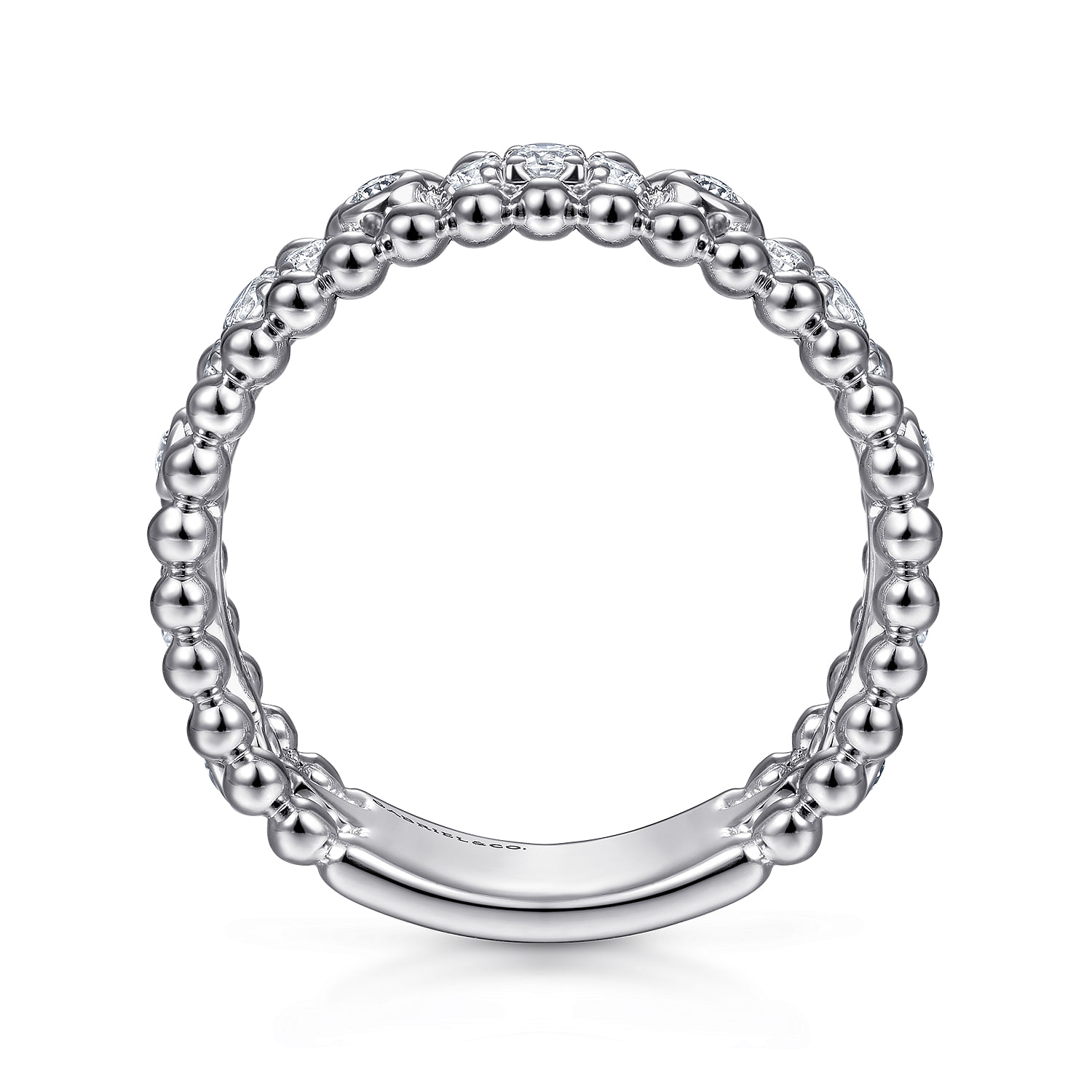 925 Sterling Silver White Sapphire Bujukan Easy Stackable Ladies Ring