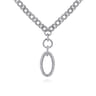 925 Sterling Silver White Sapphire Bujukan Link Chain Necklace