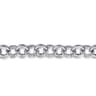 925 Sterling Silver White Sapphire Bujukan Link Chain Tennis Bracelet