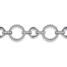 925 Sterling Silver White Sapphire Bujukan Link Tennis Bracelet