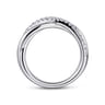 925 Sterling Silver White Sapphire Criss Cross Ring
