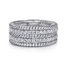 925 Sterling Silver White Sapphire Hampton Easy Stacklable Band Ladies Ring