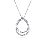 925-Sterling-Silver-White-Sapphire-Layered-Double-Teardrop-Necklace1
