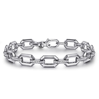 925-Sterling-Silver-White-Sapphire-Link-Chain-Tennis-Bracelet1