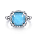 925-Sterling-Silver-White-Sapphire--Rock-Crystal-and-Turquoise-Halo-Signet-Ring1