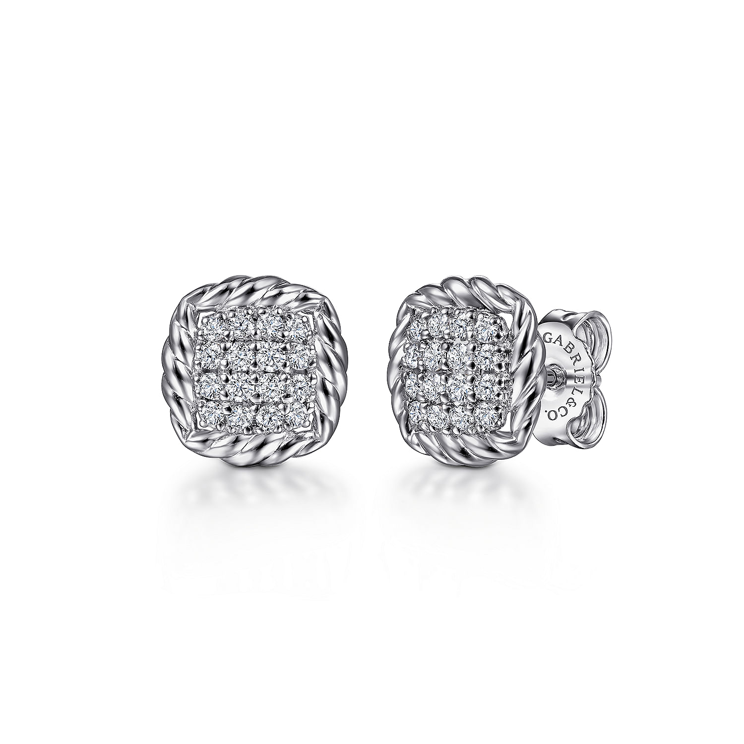 925-Sterling-Silver-White-Sapphire-and-Rope-Frame-Stud-Earrings1