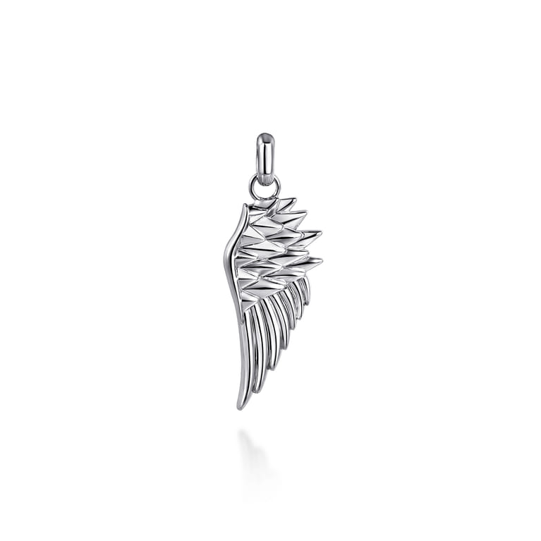925 Sterling Silver Wing Pendant - Shot 1